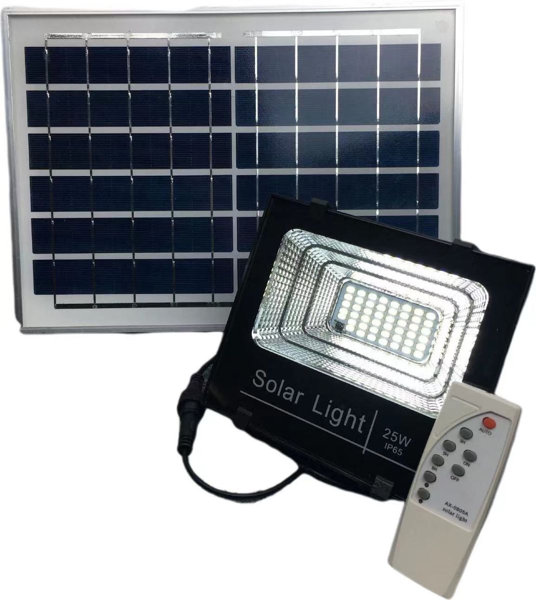 25 W Solar Flood Light with Panel Shop Today. Get it Tomorrow