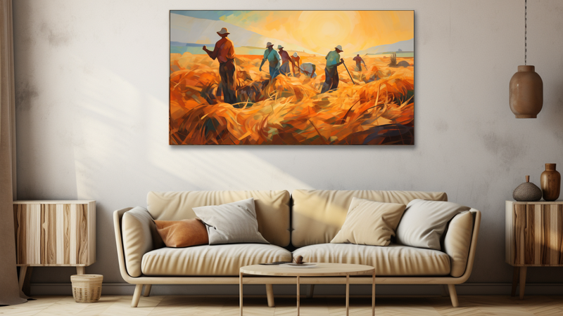 Canvas Wall Art - Harvesting Harmony Abstract - HD0097