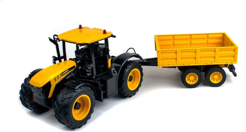 Double Eagle 1/16 R/C JCB Fastrac Farm Tractor with Dump Trailer 67cm Long