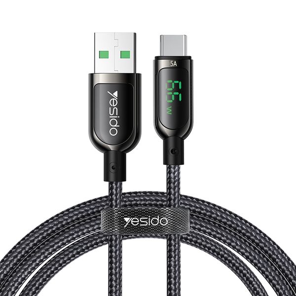 Yesido CA85 66W Max FastCharging Type-C Cable with Digital Display 1.2m
