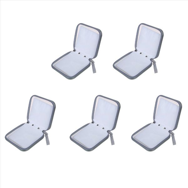 40 Cd Dvd Disc Album Storage Carry Case Cover Silver