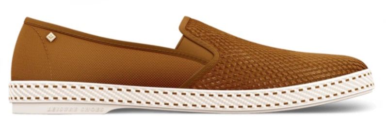 Rivieras Classic Canvas &amp; Mesh Slip On - Brown