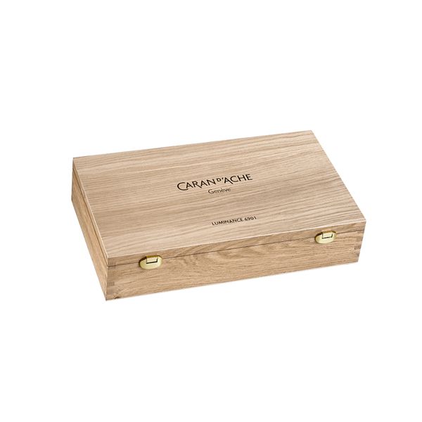 Caran D'Ache Luminance 6901 Coloured Pencils - Wooden Box Set of 100