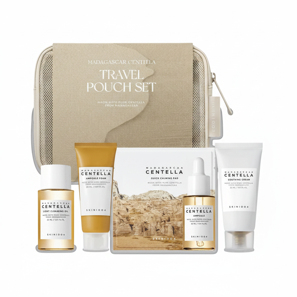 SKIN1004 Madagascar Centella Travel Pouch Set for Calm &amp; Hydrating Skin