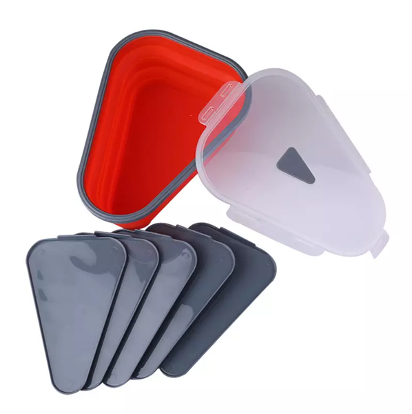 Pizza Storage Container with 5 Microwavable Serving Trays Reusable