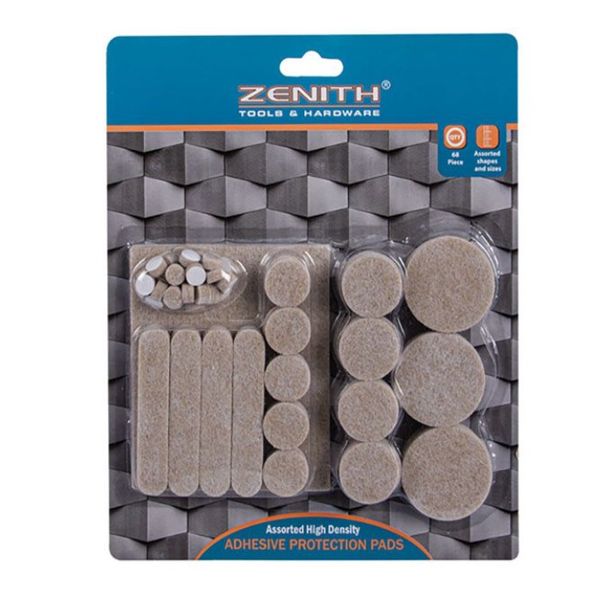 Furniture Protection-Pads High-Density - 68-Piece Per Pack - Pack of 3
