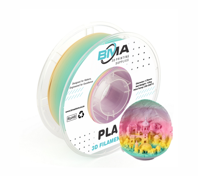 BMA PLA Matte Rainbow 3D Printer Filament