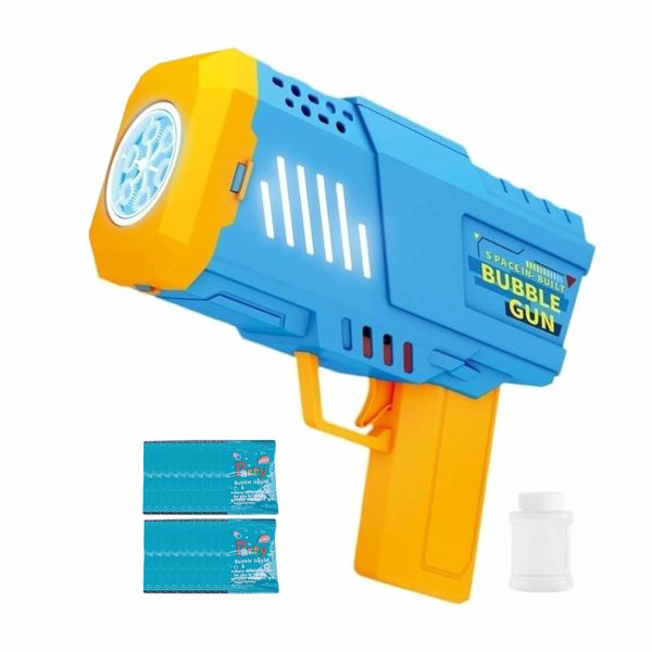 Galaxy Bubble Gun,Automatic Bubble Gun Toy with Light