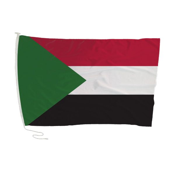 Sudan Flag with Rope and Toggle - 180 x 120cm