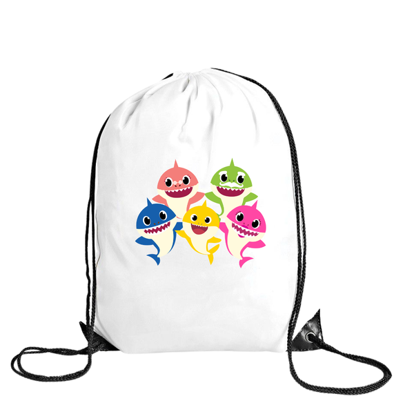 Katz Designs - Drawstring Bag - Polyester - Baby Shark Family