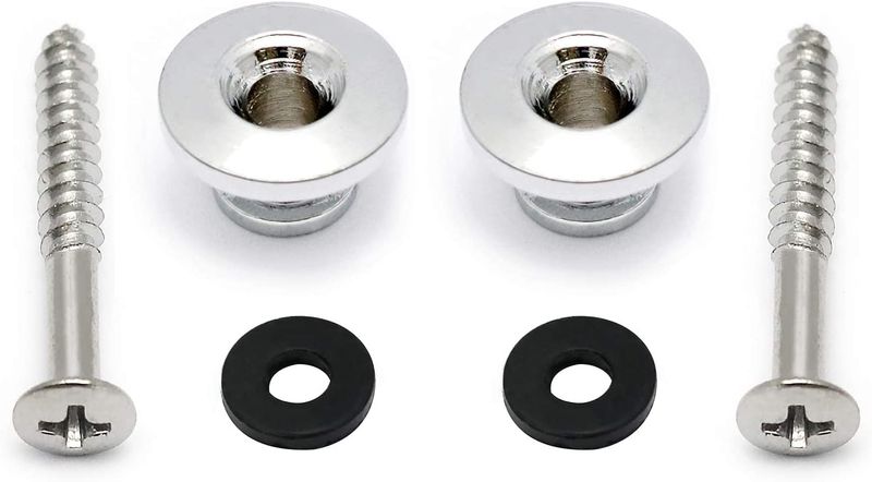 Silver Guitar Strap Pins Universal Size For all Guitars