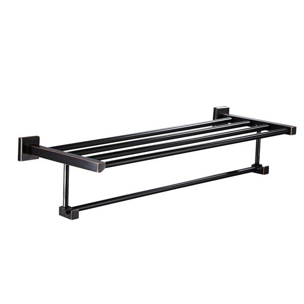Trendy Taps Premium Quality Bathroom Black SQ Towel Rail