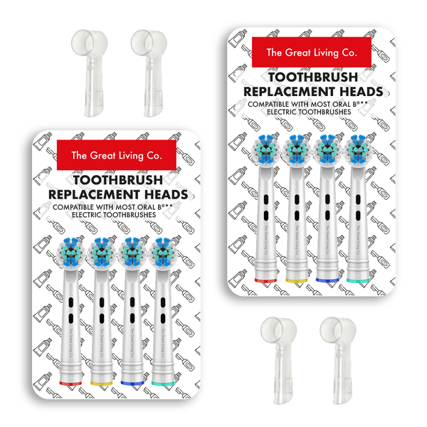 Toothbrush Heads Oral-B Precision Clean-8 Pack &amp; Toothbrush Covers - 4 Pack