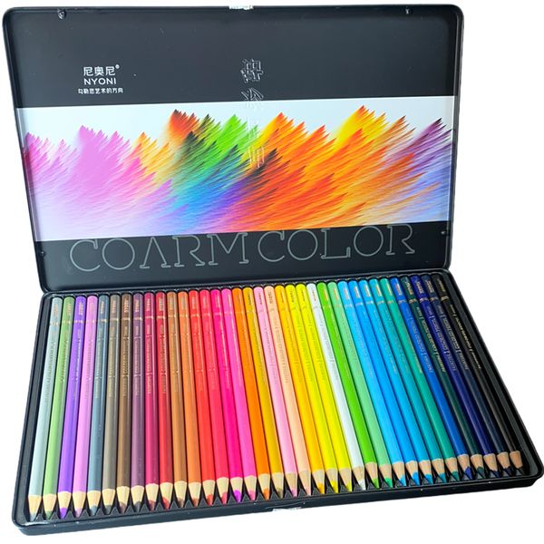 Nyoni - 36 Colour Oil Based Pencil Set - In Metal Box