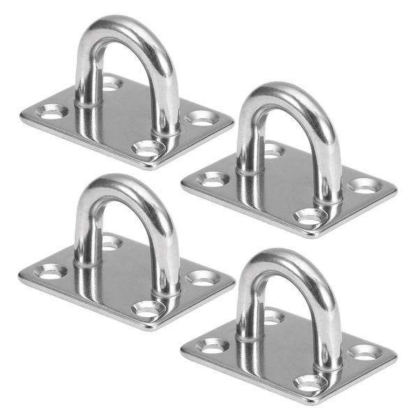 Tool DIY Multi Use Wall/Ceiling Mounted Steel U-Shape Bracket Hook Set of 4