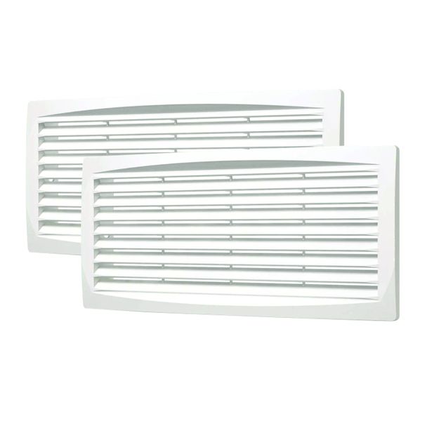 Ventilation wall, door cover grilles 300 x 135mm rectangular - 2 pieces