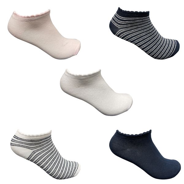 Undeez Ladies 5 Pack Low Cut Socks