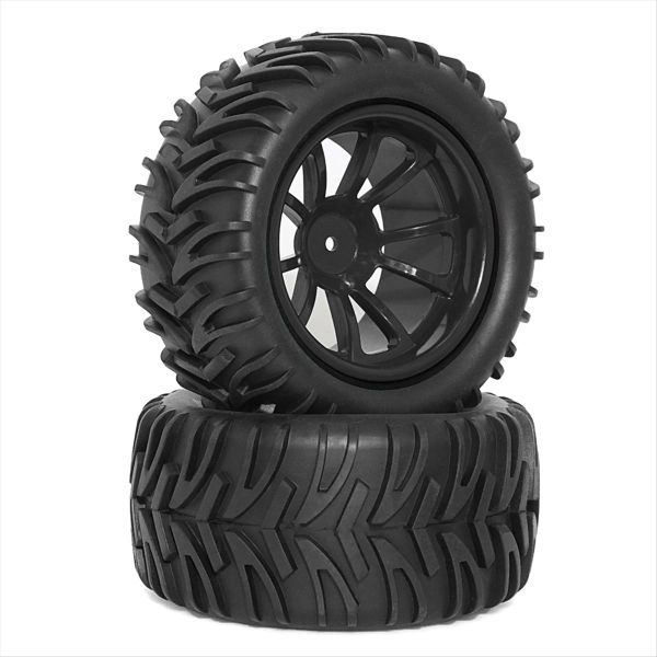 Rc Tires 1/10 Truck Tires and Wheels Remote Control Truck Tires Yellow