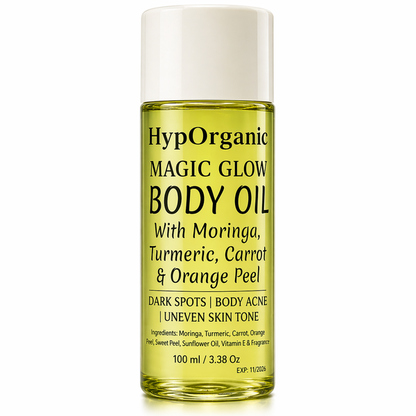 Magic Glow Body Oil With Moringa, Turmeric, Carrot &amp; Orange Sweet Peel