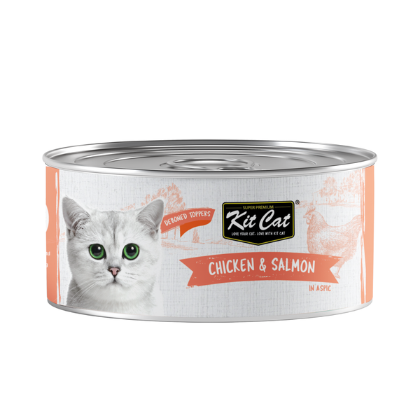 Kit Cat - Deboned Chicken &amp; Salmon Cat Food 80g 12's