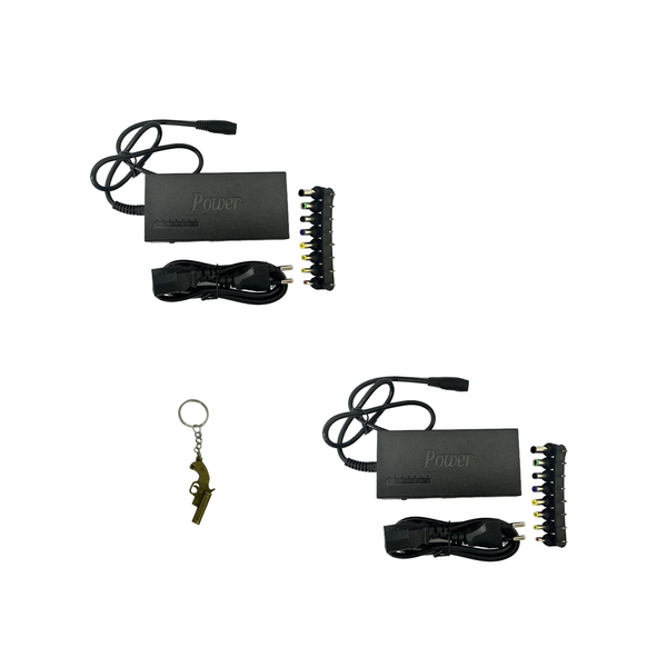 2 Pieces Universal Laptop Charger With 7 Connectors