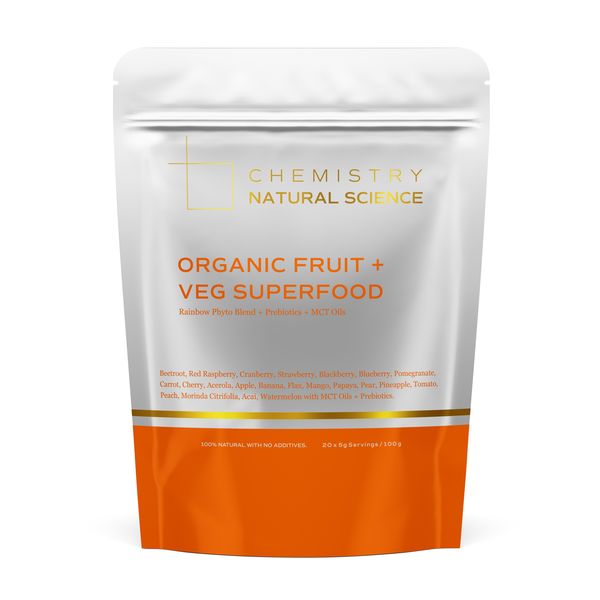 FRUIT + VEG SUPERFOOD vibrant fruit and vegetable superfood