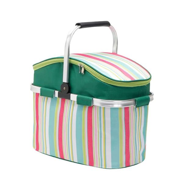 26L Oxford Picnic Basket Insulated Cooler Bag