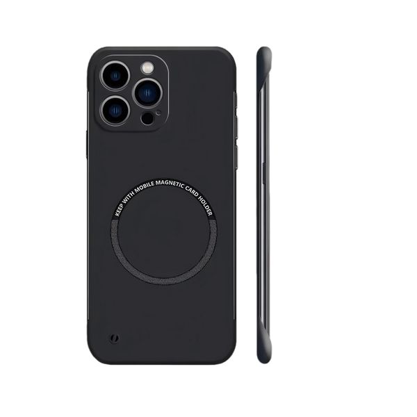 Ultra Thin Hard PC Magnetic Frameless Phone Case with iPhone 16/17 Pro Max