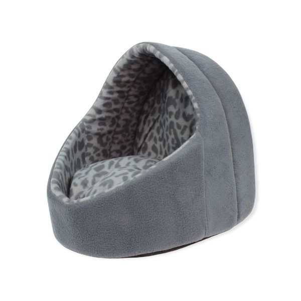 Perfect Pets - Soft Fleece Dog &amp; Cat House Hut - Grey