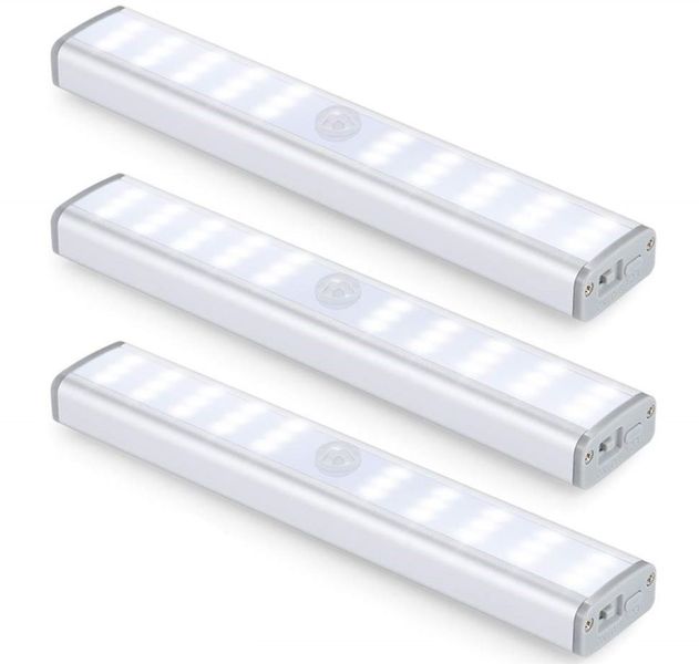 Lumina 30 LED Rechargeable Motion Sensor Lights - Set of 3