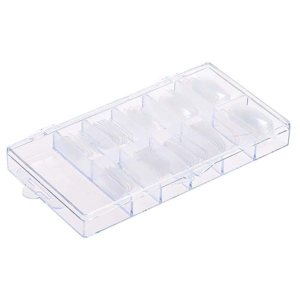 Clear False Pre-Cut Nail Tips - 100 Piece