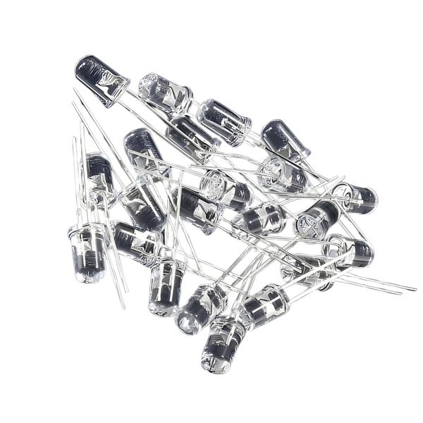 HKD 100pcs 5mm High Bright LED Kit 5 Colors Red, Green, Blue, Yellow, White