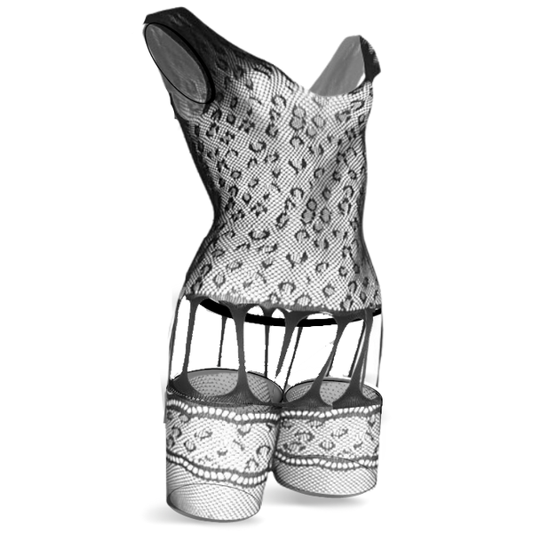 She-Woolf "Lock The Door" - Elegant Noir Hosiery