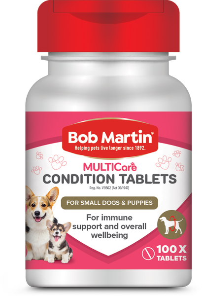BOB MARTIN MultiCare Conditioning Tablets for Small Dog&amp;Pups under 4kg 100s