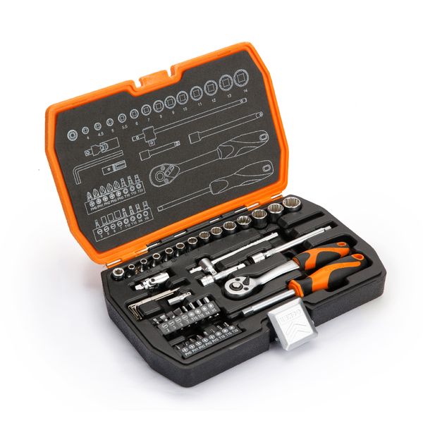 Kendo 42 Piece Socket Set 1/4 inch Drive