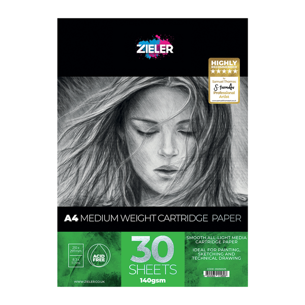 Zieler Cartridge Pad A4 140gsm