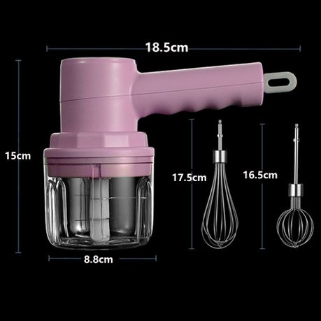 Hand Mixer Electric 1 Wireless Portable Electric Food Mixer Hand Blender 3  Speeds Mini Hand Blender Meat Grinder Eggbeater Cream Beater Baby Food  Chopper Garlic Masher Hand-held Mixer - Temu France