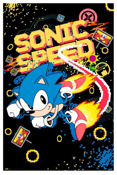 Sonic The Hedgehog (Sonic Speed) Poster