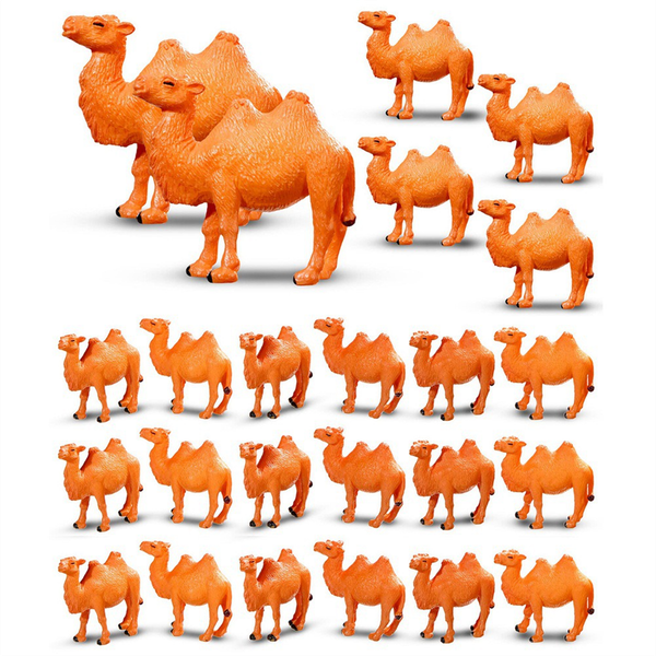24Pcs Camel Figurines Miniature Toys Camel Models