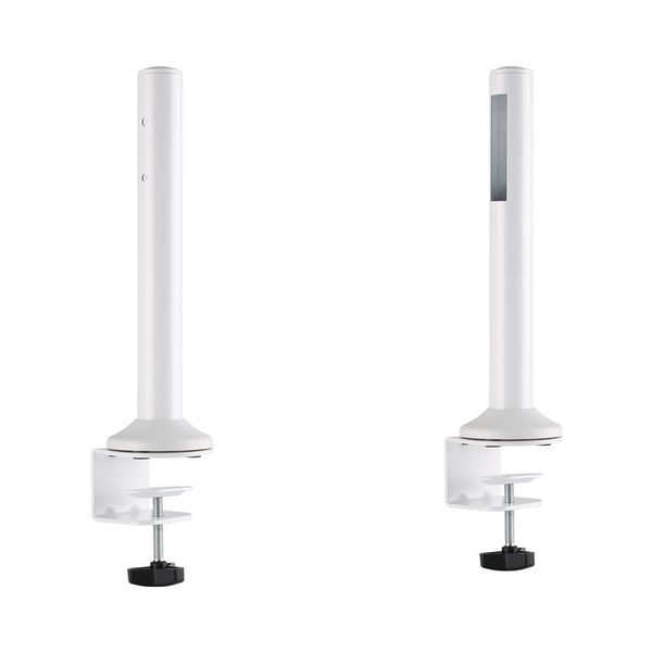 Slatwall Desk Mounting Pole Up To 50kg - White