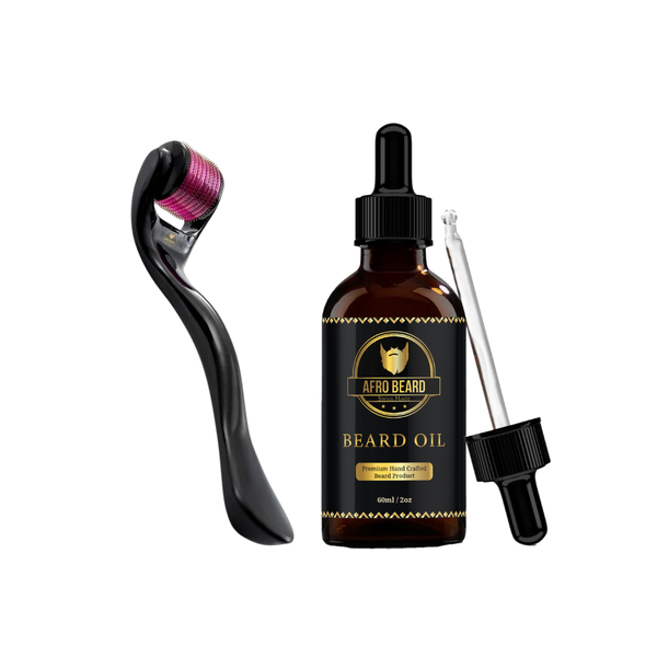 AfroBeard: Beard Growth Oil and Derma Roller