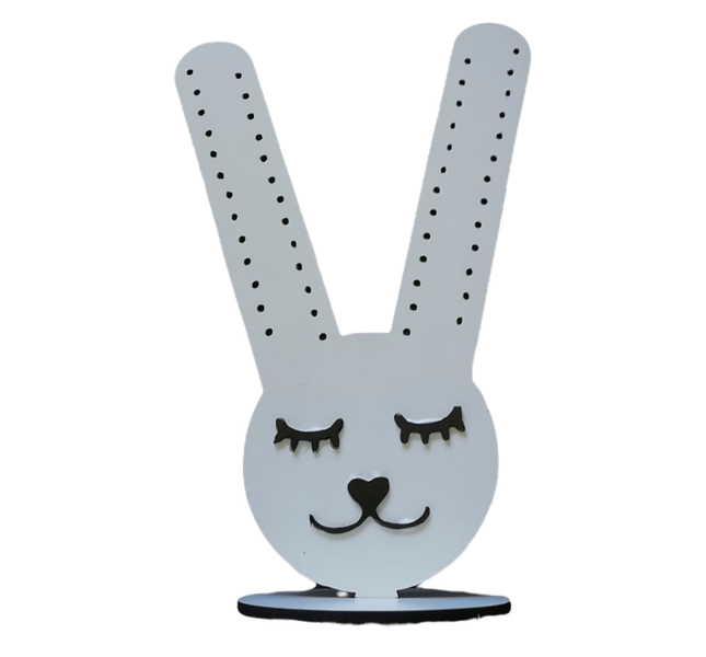 Earing Display Stand-20cm-Wooden Bunny