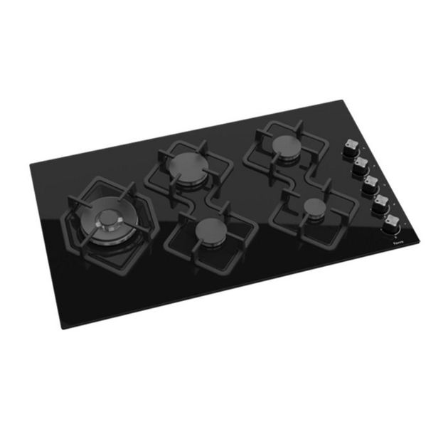 Ferre90 cm Black Gas Hob - KA040