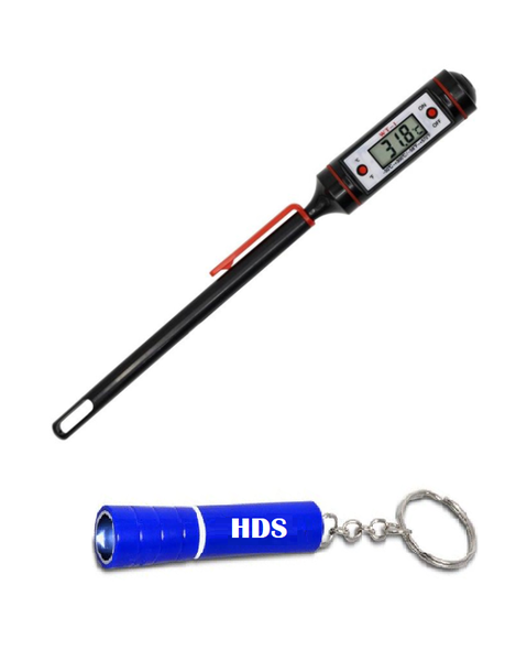 Digital Thermometer with Stainless Steel Sensor probe and HDS Torch