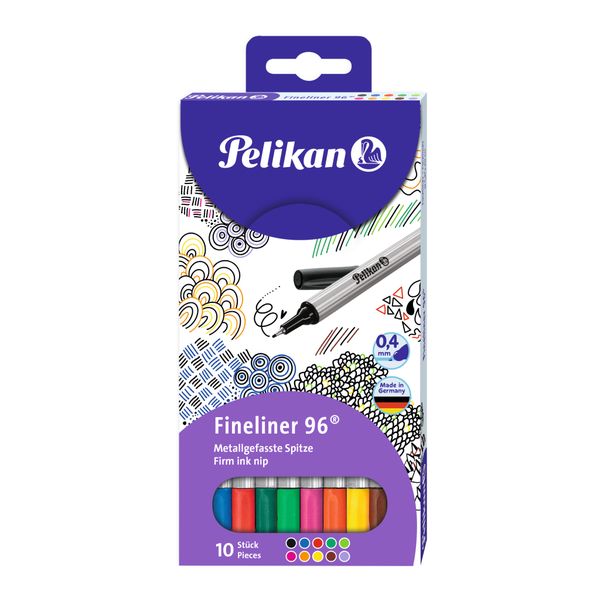 Pelikan Fineliner 96 assorted in 10 colours