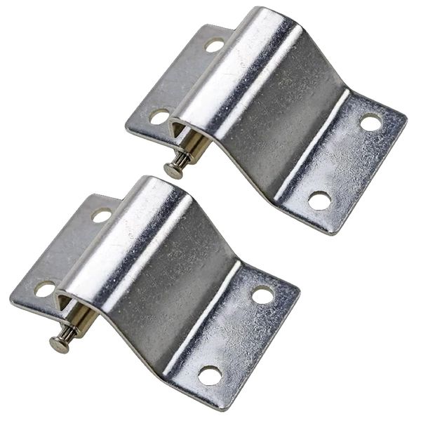 Tool Iron Zinc Equipment Bolt Type Bending Hinge Set Of 2 -7cm
