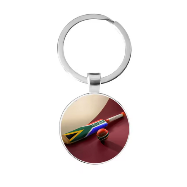 Cricket South Africa Flag Keyring Souvenir Pendant Novelty Gift