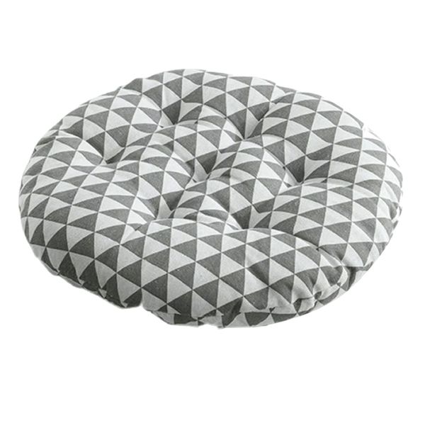 Decor Cotton Flax Strong Round Square Cushion Booster Pad - Triangle (45cm)