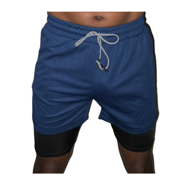 Men’s 2-in-1 Running/Workout Shorts with Pockets