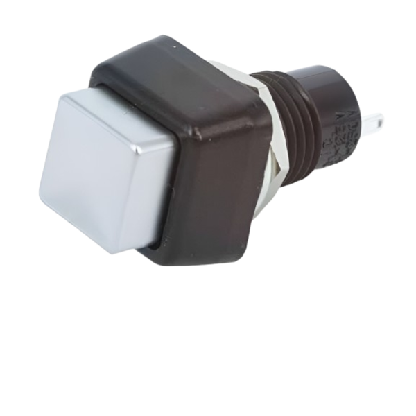 DS467S Momentary Midget Push Button Switch SPST 3A 125VAC Square Silver